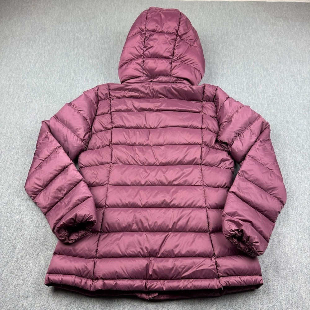 Charter Club Puffer Jacket Womens XS Pink Hooded Full Zip Packable Down Outdoor - Picture 10 of 11